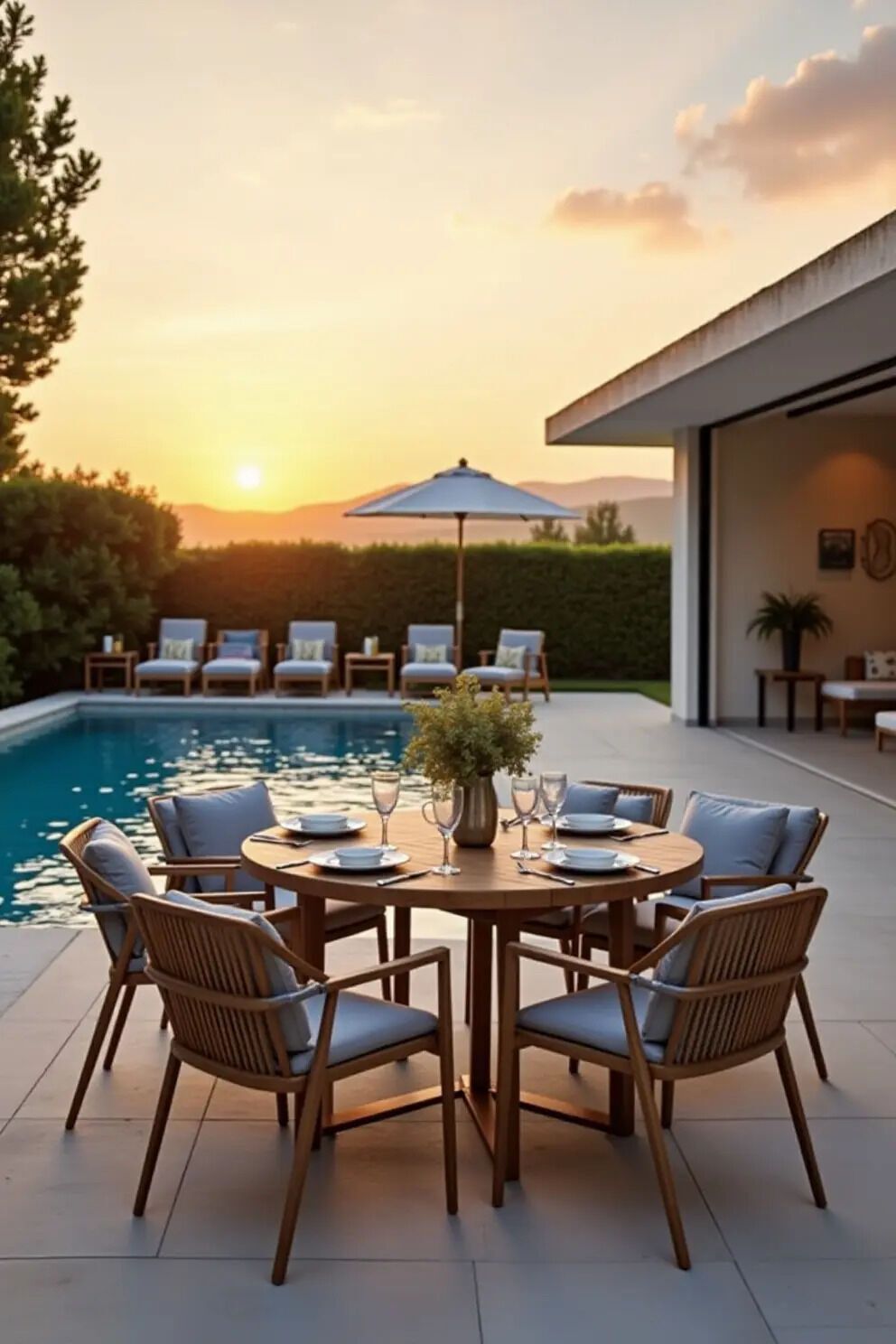 Poolside Table